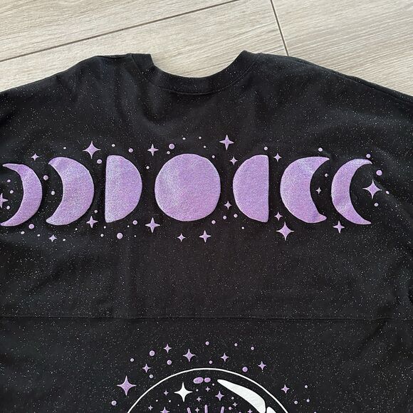 Spirit Jersey Shirt Womens XXL Howl-O-Scream Moon Phases Crystal Ball Glitter - Picture 3 of 7